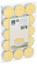 Candela alla citronella esterno gialla 15 pezzi cera decorazione