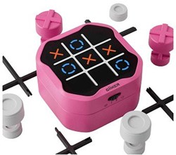 GiiKER gioco educativo Tic-Tac-Toe Bolt rosa - puzzle 3-in-1