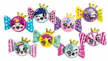 Clementoni lucidalabbra giocattolo forma caramella per bambini - set trucco