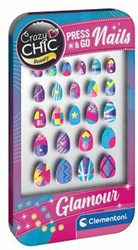 Clementoni set unghie giocattolo - Crazy Chic Press & Go Unghie Glamour