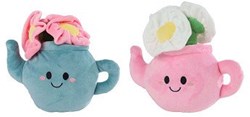 Peluches pianta teiera con fiori 18cm giocattolo peluche