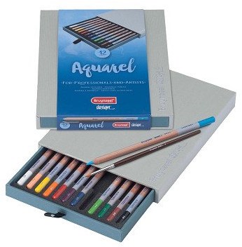 Bruynzeel set matite acquerellabili - 12 colori per disegnare