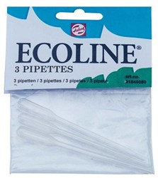 Bruynzeel Ecoline pipette set - 3 pezzi trasparenti per acquerello