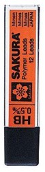 Sakura ricarica matita HB 0,5mm - mina portamine - lavoro di precisione