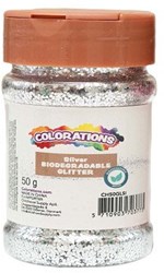 Colorations glitter biodegradabile argento 50g per lavoretti ecologici