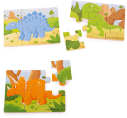 Bigjigs Dinosauro (6 pezzi) 3 puzzle
