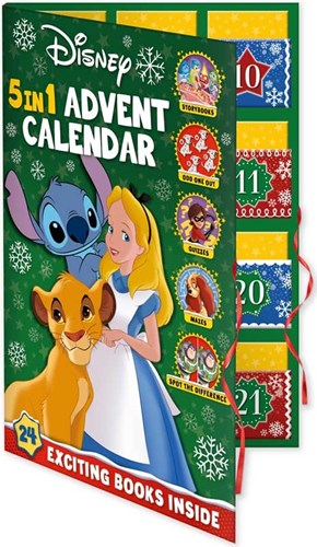 Disney calendario dell'Avvento 5-in-1 con storie e attività per bambini