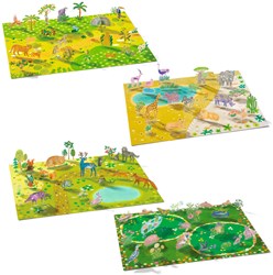Djeco adesivi animali - set creativo di adesivi per bambini