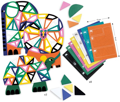 Djeco gioco collage Africa - attività creativa per bambini-3