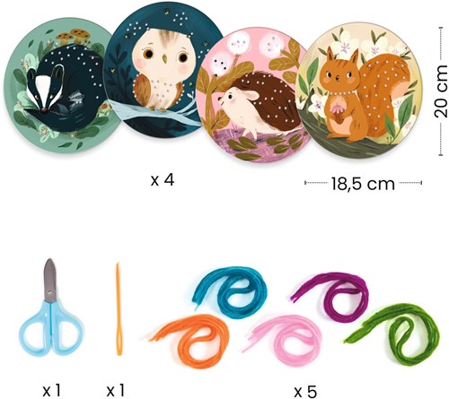 Djeco Petit pas con filo - Giocattolo in legno FSC MIX per bambini piccoli-3