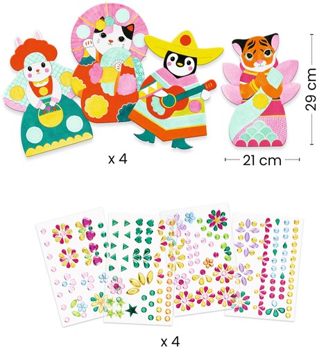 Djeco stickers - brillanti FSC MIX giocattolo creativo-3
