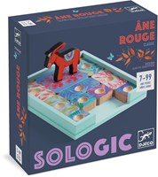 Djeco gioco Sologic Âne rouge - puzzle logico in legno FSC per bambini-2