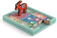 Djeco gioco Sologic Âne rouge - puzzle logico in legno FSC per bambini