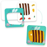 Djeco set pittura con le dita animali divertenti FSC MIX - kit creativo-2