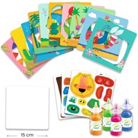 Djeco set pittura con le dita animali divertenti FSC MIX - kit creativo-3