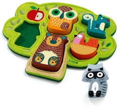 Djeco puzzle in legno animali Oski - tema bosco - legno FSC