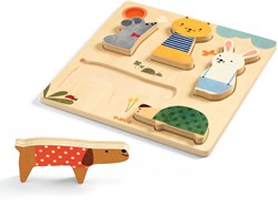 Djeco puzzle in legno Woodypets - puzzle animali legno FSC