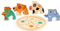 Djeco puzzle in legno cane - giocattolo educativo FSC 100%-2