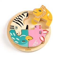 Djeco puzzle in legno giocattolo - Rondo Leo - FSC 100% sostenibile