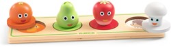 Djeco puzzle in legno - giocattolo per bambini Vegi'n'Co con grandi pomelli