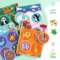 Djeco gioco in legno Loto Wood - gioco educativo di memoria animali FSC-3