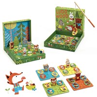 Djeco gioco in legno LudoWood - 4 giochi educativi FSC 100%