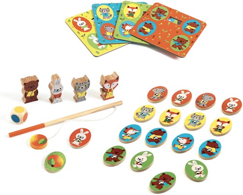 Djeco gioco in legno LudoWood - 4 giochi educativi FSC 100%-2