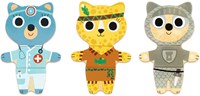 Djeco puzzle in legno Dressup - mix - giocattolo in legno FSC-3