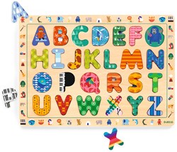 Djeco puzzle in legno ABC International giocattolo educativo FSC