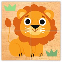 Djeco puzzle in legno Wild & Co - FSC 100% - animali selvatici-3