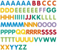 Djeco magneti in legno lettere educative - 83 pezzi colorati FSC