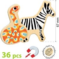 Djeco magneti in legno Magnimo - giocattolo educativo animali FSC-2