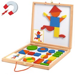 Djeco magneti in legno Geoform - giocattolo educativo FSC 100% per bambini