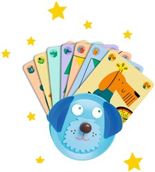 Djeco gioco di carte giocattolo - Porta carte Chien portacarte cane
