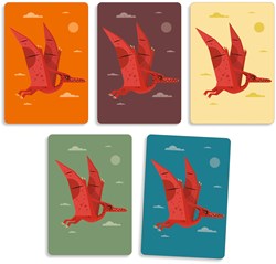 Djeco gioco di carte Dino Draft - gioco di strategia dinosauri
