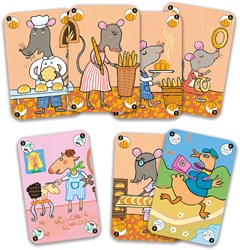 Djeco gioco di carte Happy Family - FSC MIX - gioco quartetto animali