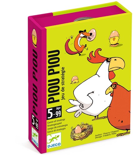 Djeco gioco di carte Piou Piou - gioco strategico famiglia cartone FSC-2