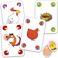 Djeco gioco di carte Piou Piou - gioco strategico famiglia cartone FSC