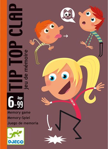Djeco gioco di carte Tip Top Clap - memoria e mimo FSC MIX-3