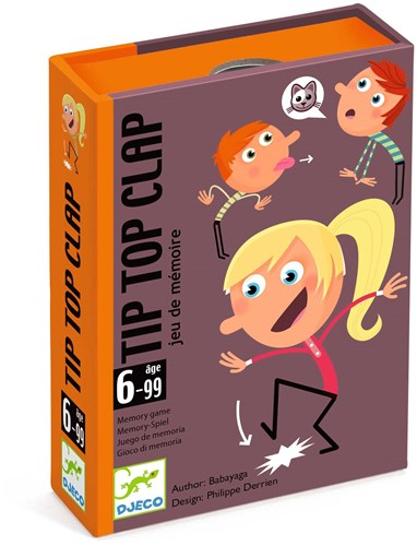 Djeco gioco di carte Tip Top Clap - memoria e mimo FSC MIX-2