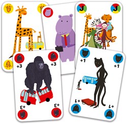 Djeco gioco di carte Gorilla - FSC MIX - Gioco tattico per bambini