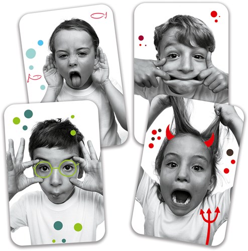 Djeco gioco di carte Grimaces - gioco divertente per bambini