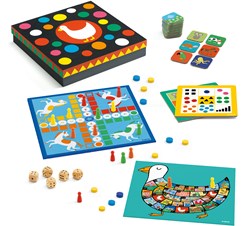 Djeco gioco classico Classic box 4+ - 12 giochi da tavolo FSC MIX
