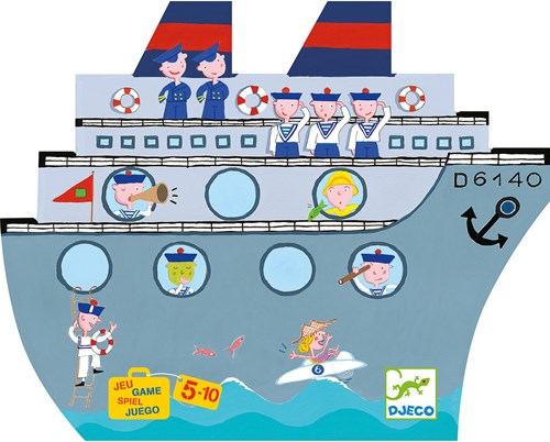 Djeco gioco classico Naviplouf - battaglia navale magnetica per bambini-3