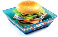 Djeco giocattolo da cucina Kelly & Johnny - set hamburger in legno-2