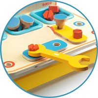 Djeco set di attrezzi in legno Bricotoo - giocattolo per bambini-3