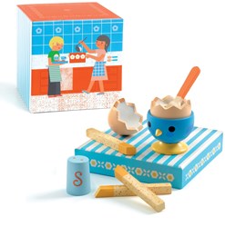 Djeco giocattoli - Set in legno uovo alla coque per bambini