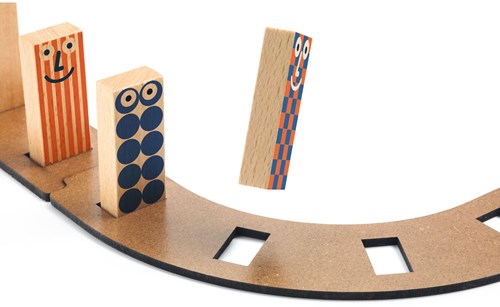 Djeco gioco a reazione a catena in legno Zig & Go Junior Racer 51 pezzi-3