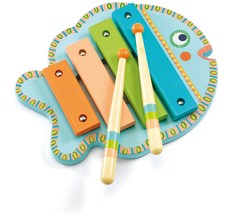 Djeco Xilofono - Strumento musicale in legno FSC 100% per bambini