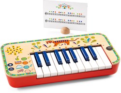 Djeco sintetizzatore in legno animambo - giocattolo musicale elettronico FSC